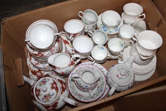 Tuscan tea set, glassware & others